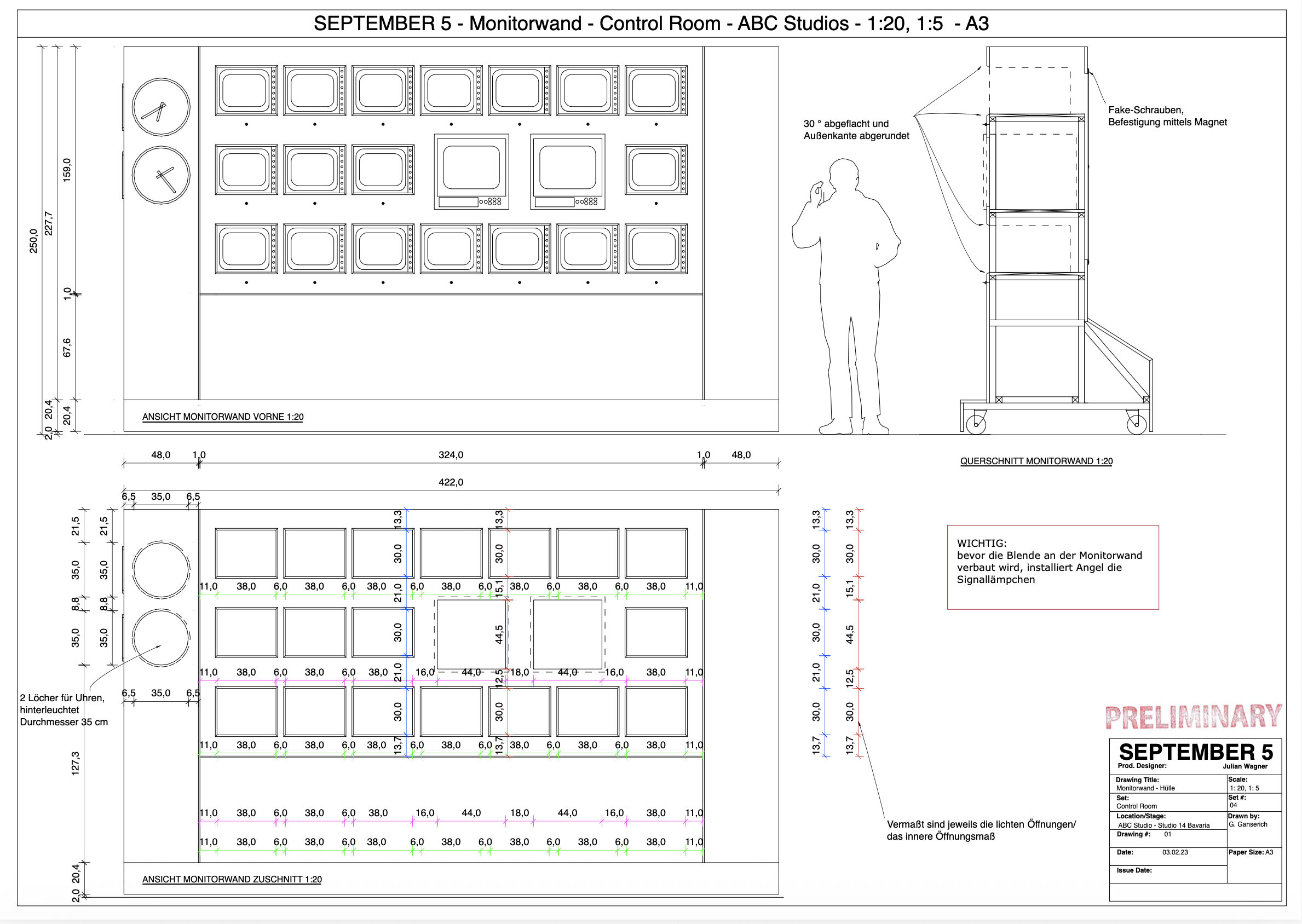 September 5 — Set-Aufnahme